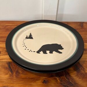 Bass Pro Shops Bear Tracks Tree Dinner Plates Set of 2